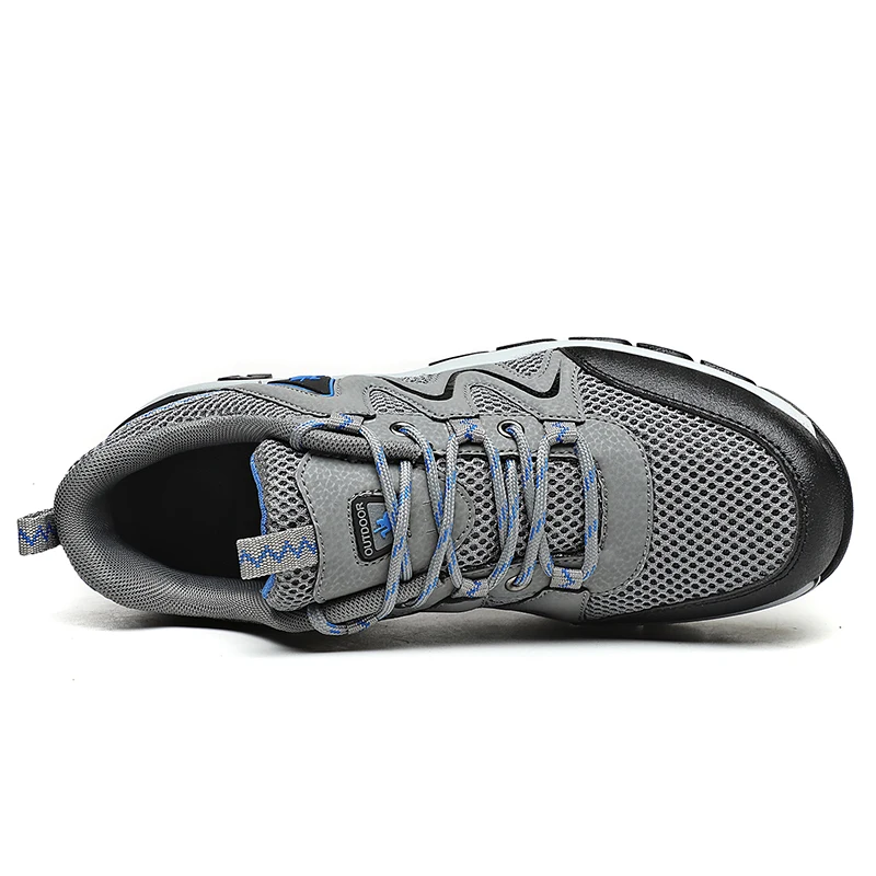 Новые походные кроссовки, мужская летняя обувь для путешествий на открытом воздухе с дышащей сеткой, обувь для рыбалки, нескользящая спортивная обувь для велоспорта Изображение 2