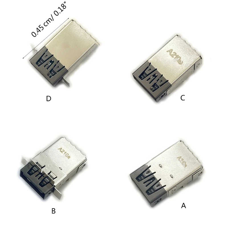 Интерфейсы USB H37E Высокоскоростные порты USB 3,2 Адаптер расширения USB с / без Wing Простая установка для любителей игр Изображение 5