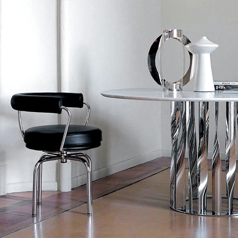 Металлический кухонный обеденный стул Современный дизайн гостиной отеля Дизайн офисного кресла Домашние шезлонги Salle Manger Предметы домашнего обихода Изображение 2