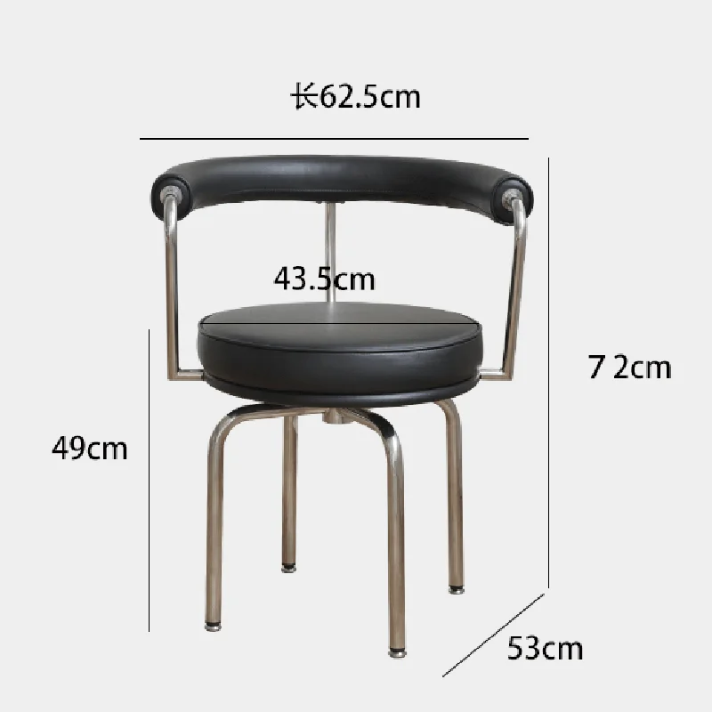 Металлический кухонный обеденный стул Современный дизайн гостиной отеля Дизайн офисного кресла Домашние шезлонги Salle Manger Предметы домашнего обихода Изображение 5