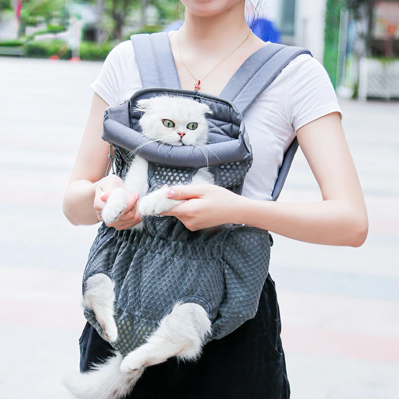 Рюкзак для домашних животных Go Out, сетчатый Дышащий Нагрудный рюкзак для собак, портативная сумка для домашних животных, сумка для кошек, сумка для собак, рюкзак для собак, сумка для домашних животных Изображение 1