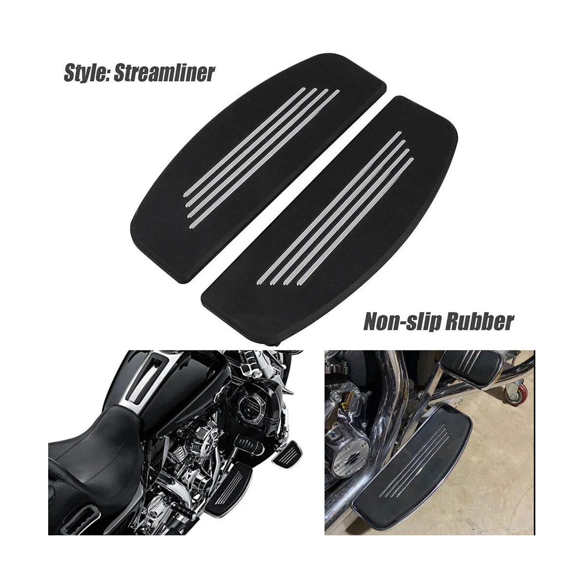 1 пара мотоциклетных вставок для передней подставки для ног, накладок для педалей Street Road Glide Изображение 3