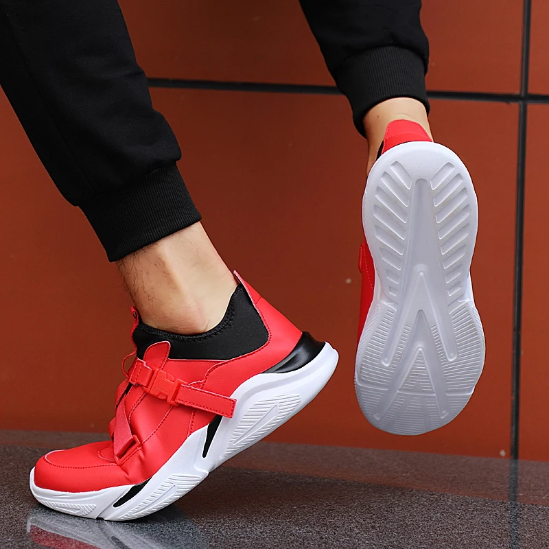 Мужские кроссовки большого размера 48, повседневная обувь, кожаная обувь для бега, спортивная обувь для спортзала, ультралегкая обувь для ходьбы, обувь для фитнеса Four Seasons Изображение 2