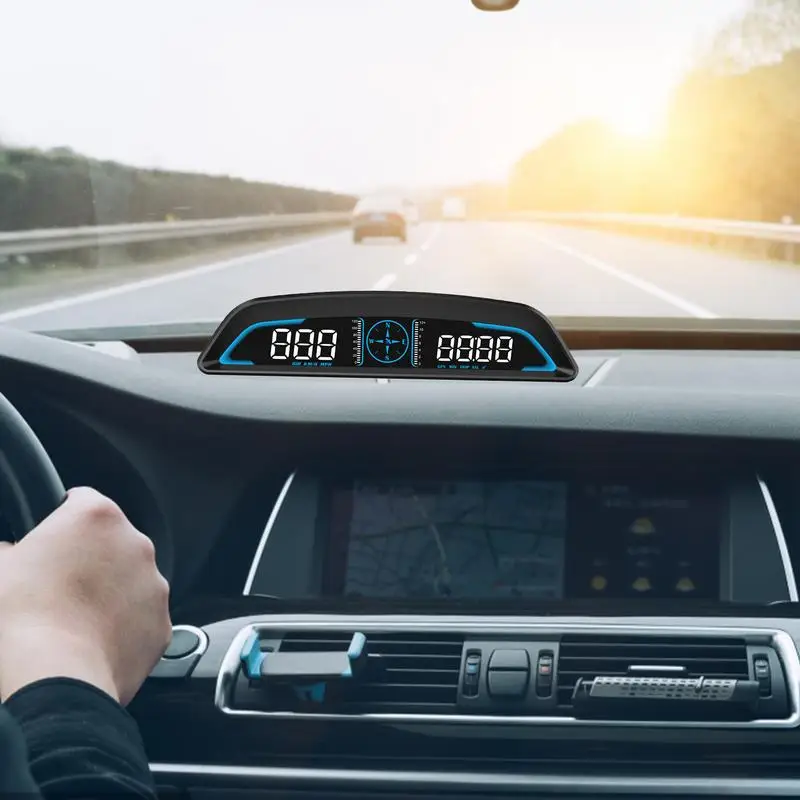 Цифровой GPS-Спидометр Автомобильный Головной Дисплей Высокой четкости HUD Цифровые Датчики С Адаптивным Датчиком Высокой четкости Изображение 4