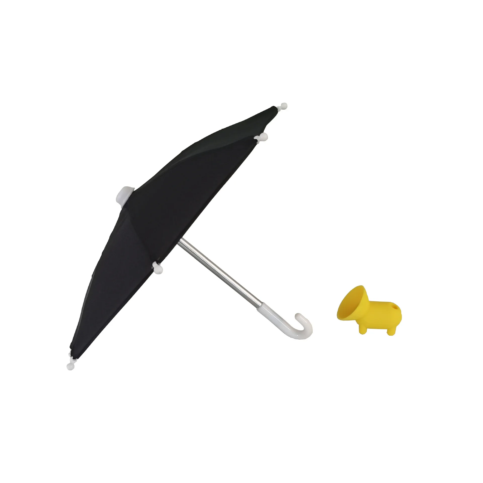 Подставка для мобильного телефона, зонт от дождя и солнца, двухцелевой уличный мини-зонт от солнца, зонт для мобильного телефона, водонепроницаемый зонт от солнца Изображение 1