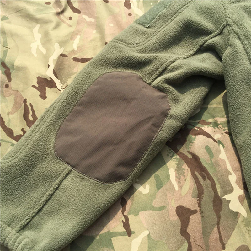 Термофлисовая тактическая куртка мужская армейского зеленого цвета, непромокаемое военное пальто, Походные куртки для мужчин Изображение 3