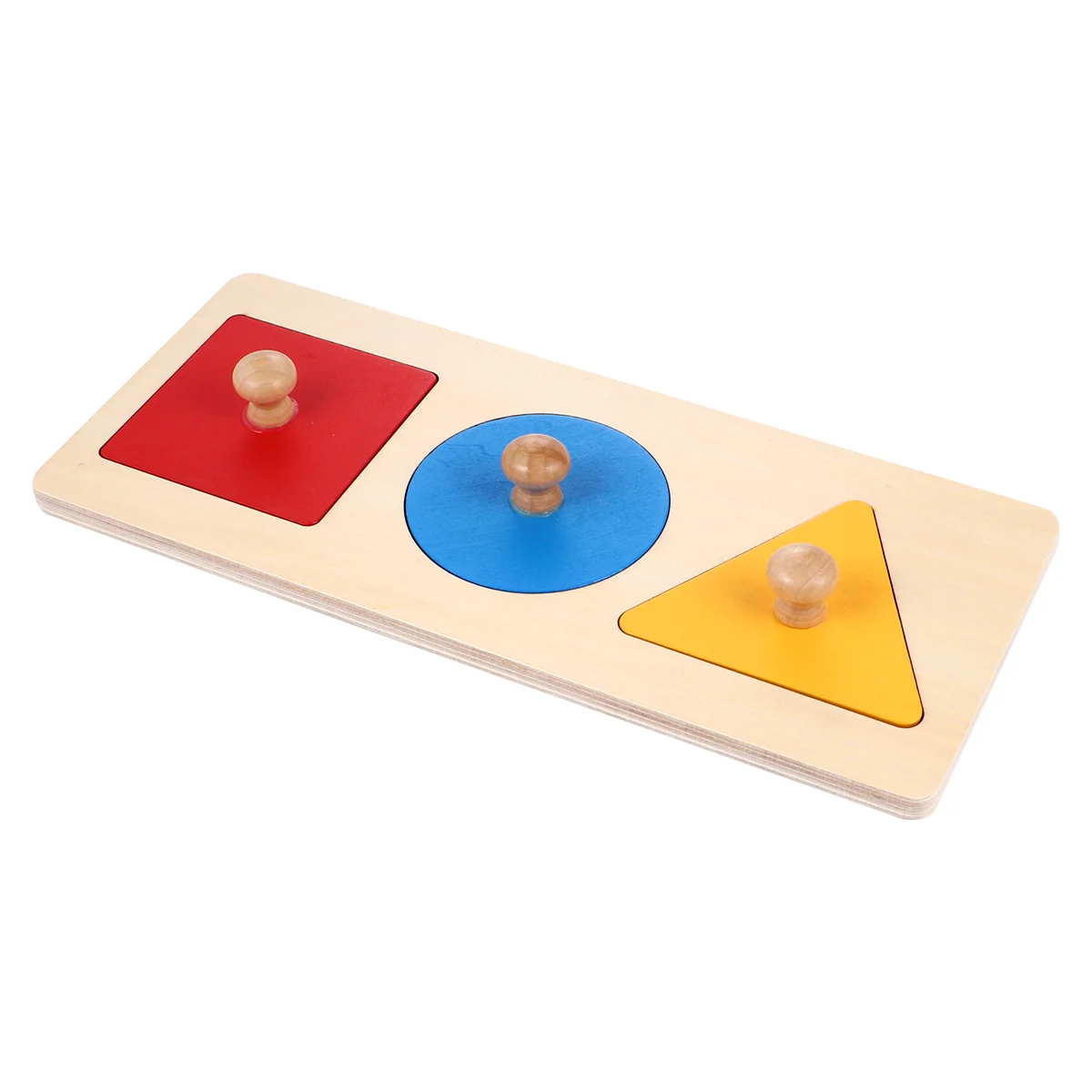 Геометрическая панель Геометрическая игрушка Детская Математика Деревянный Сервировочный лоток Интеллектуальные Детские поддоны Изображение 1
