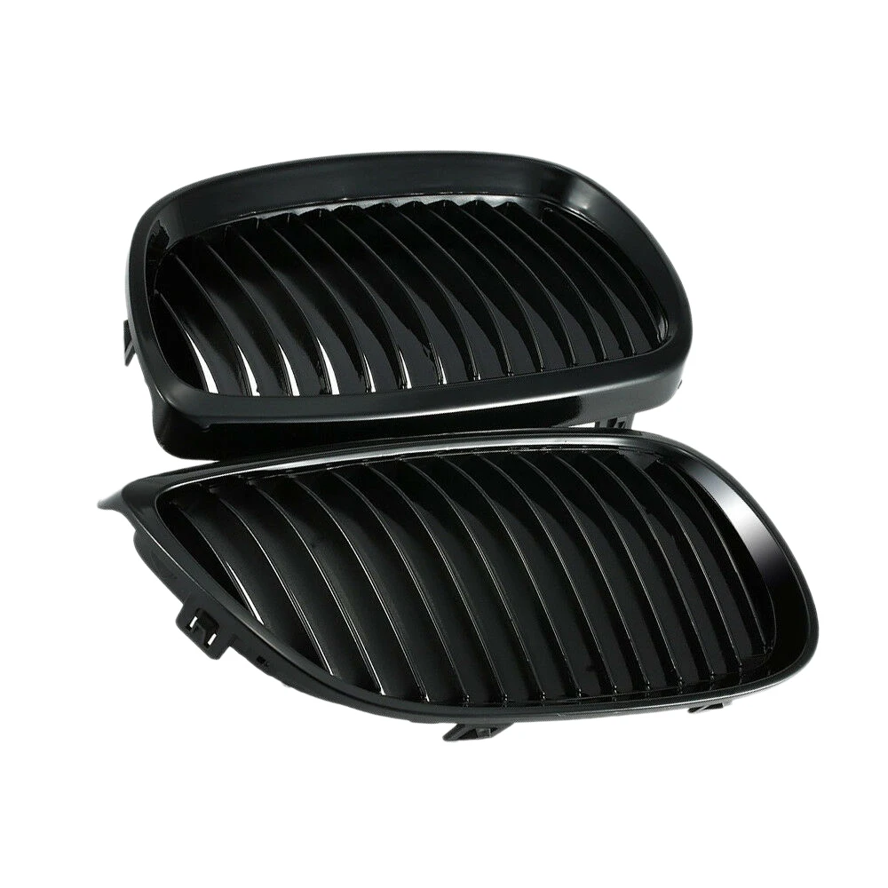 2 шт. Глянцевая черная решетка радиатора для E92 E93 3 серии Coupe 06-09 Изображение 2