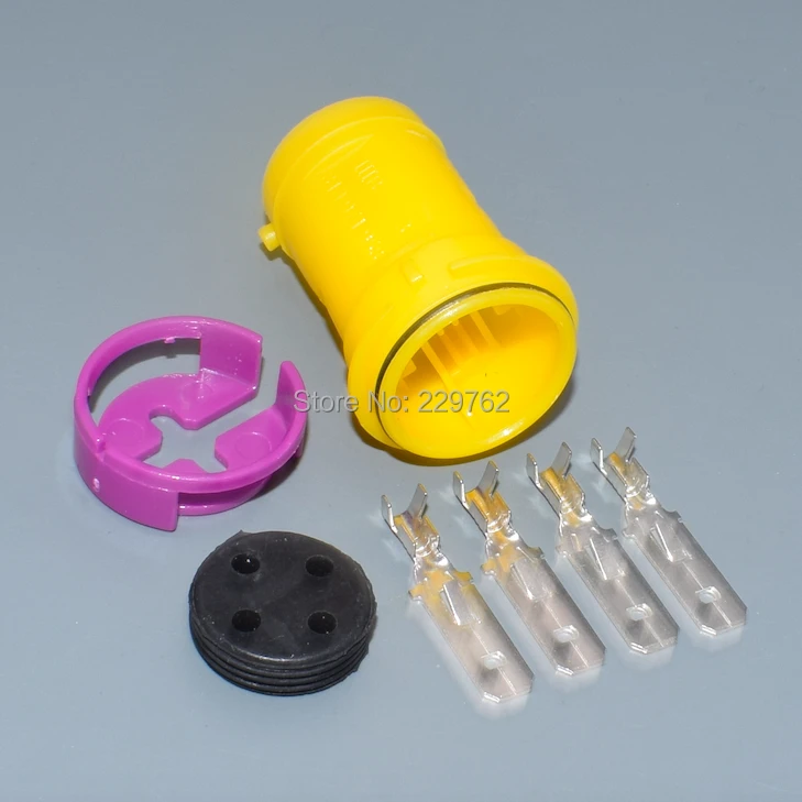 Shhworldsea 4-контактный штекер 6,3 мм для VW auto водонепроницаемый штекер разъем электрического кабеля 813972930 813972929 Изображение 2