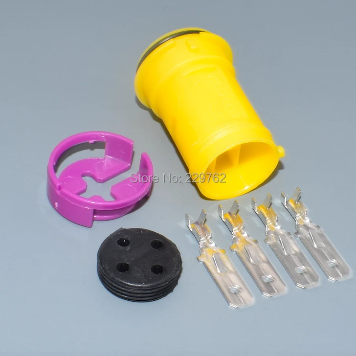 Shhworldsea 4-контактный штекер 6,3 мм для VW auto водонепроницаемый штекер разъем электрического кабеля 813972930 813972929 Изображение 3
