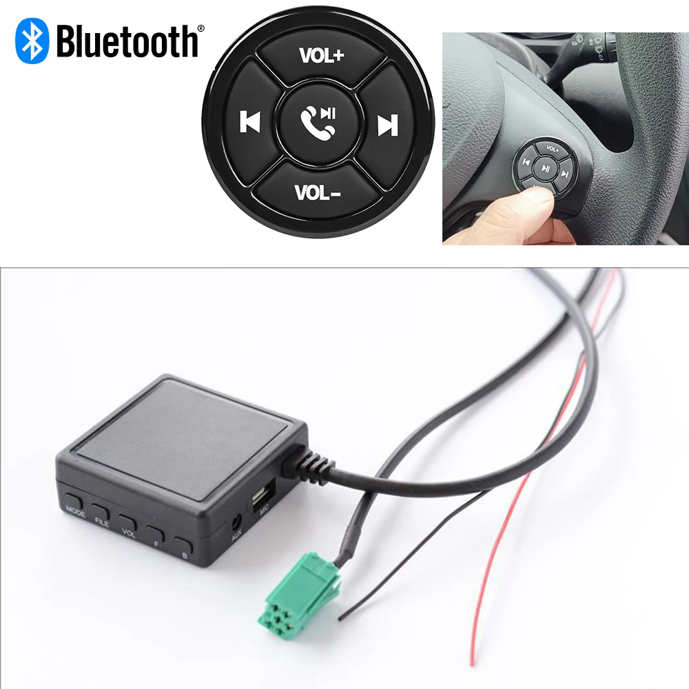 Для Renault_ карта аудиовхода AUX, USB-накопитель Bluetooth, музыкальный плеер, микрофон, телефон, беспроводное рулевое колесо с громкой связью. Изображение 0