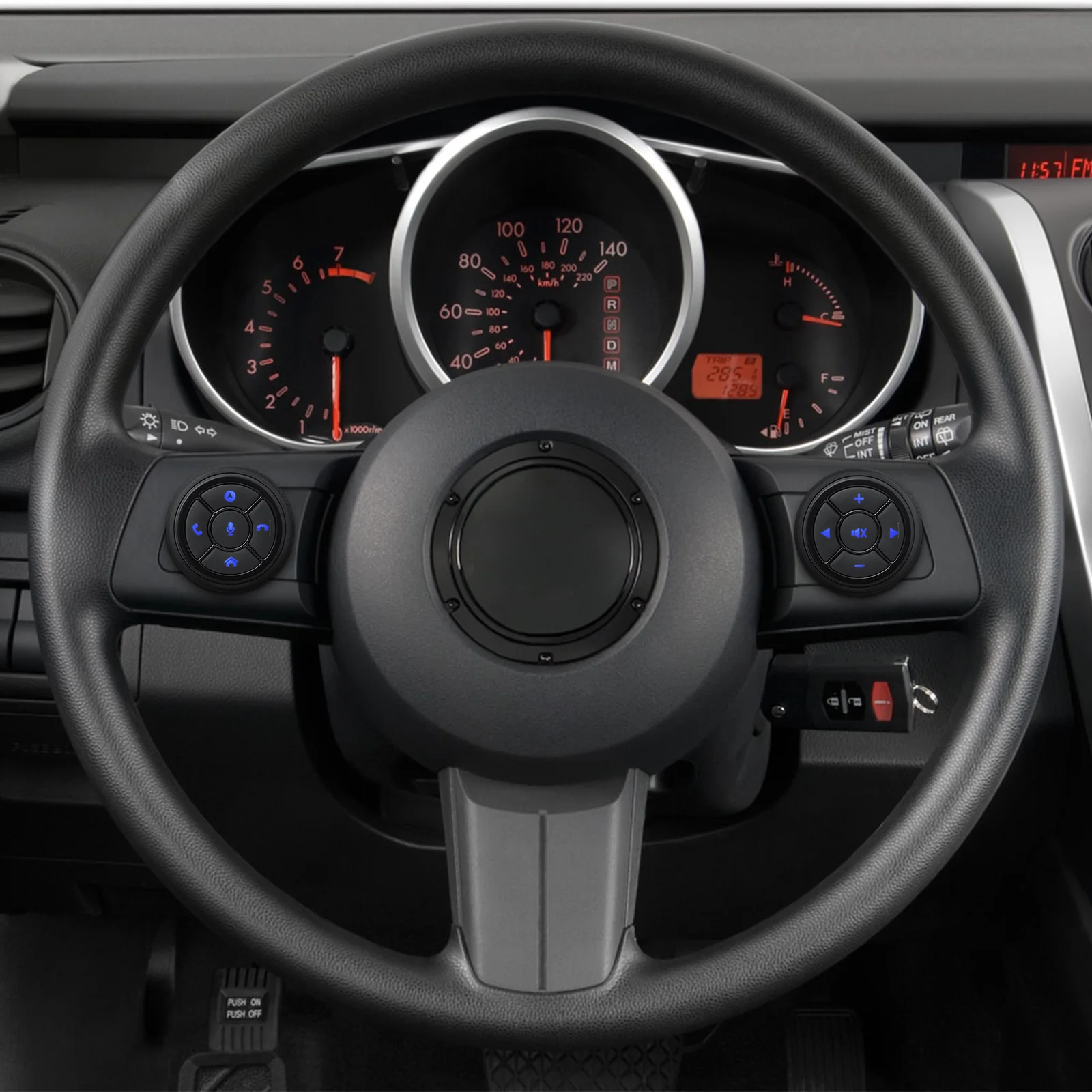 Для Renault_ карта аудиовхода AUX, USB-накопитель Bluetooth, музыкальный плеер, микрофон, телефон, беспроводное рулевое колесо с громкой связью. Изображение 3