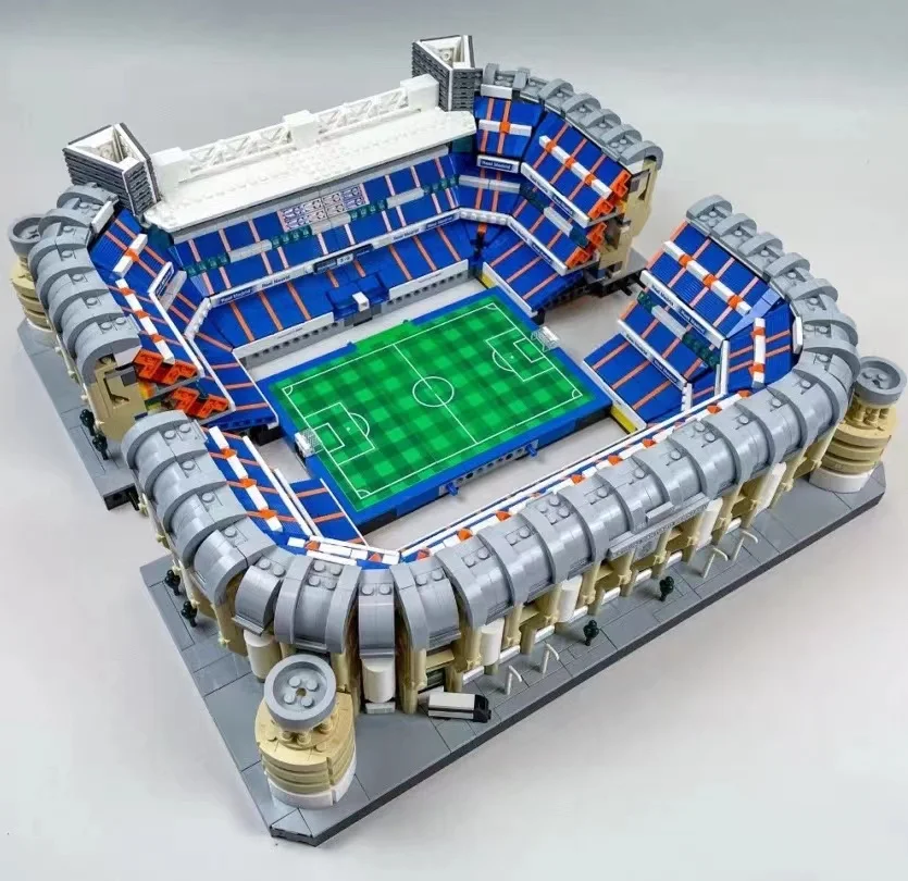 В НАЛИЧИИ Ideas MOC Real Madrid Стадион Сантьяго Бернабеу Совместимая модель 10299 Street View Строительные блоки Кирпичи Детские игрушки Подарок Изображение 3