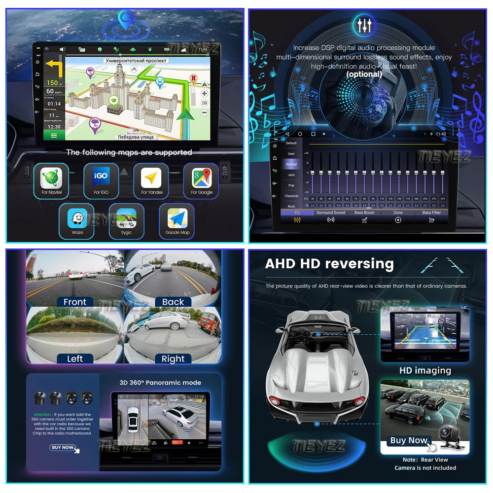 Android 13 для Lexus LS430 XF30 LS 430 2000 - 2004 2005 2006 Автомобильный мультимедийный плеер с сенсорным экраном, радио, GPS-навигация, головное устройство Изображение 5