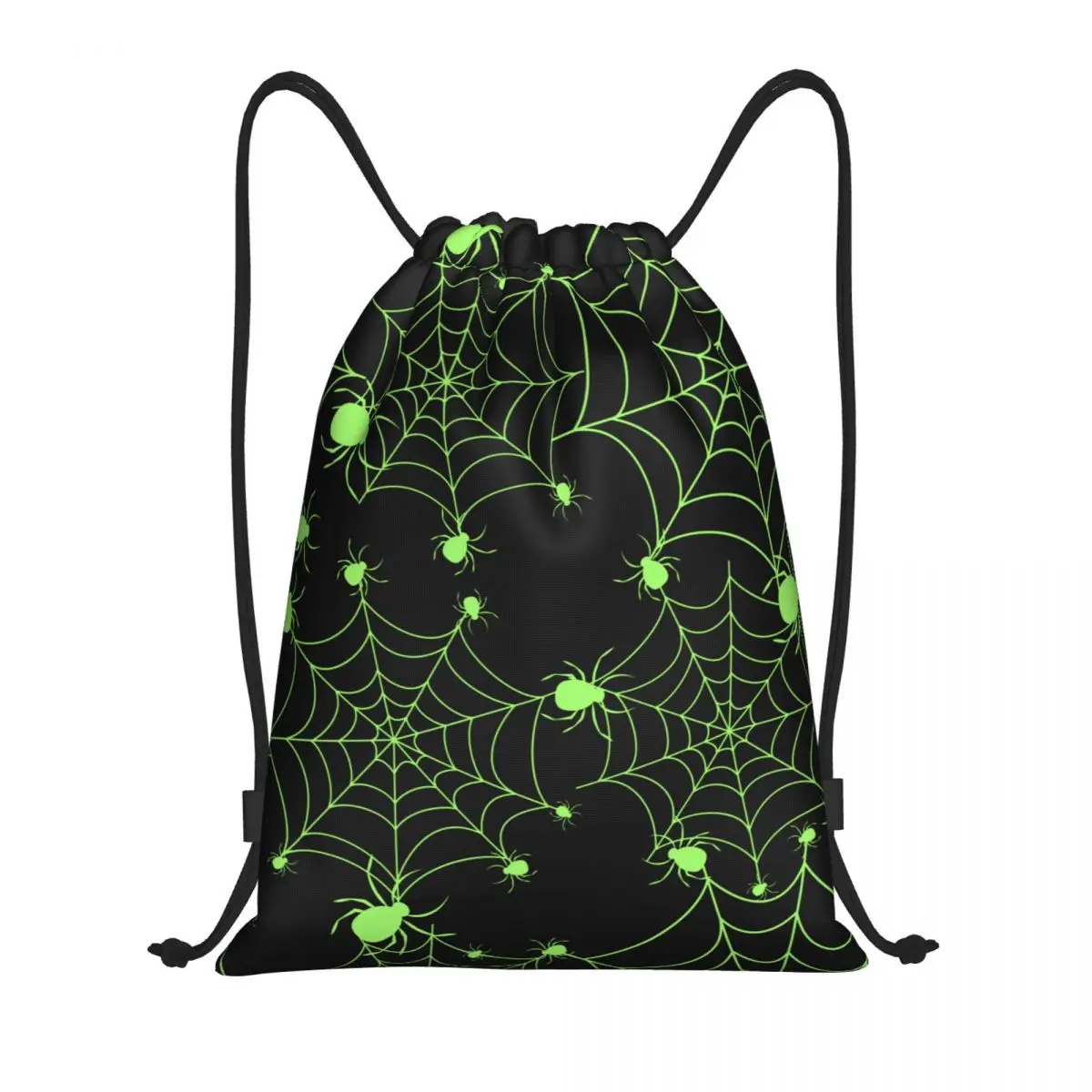 Сумка для спортивного инвентаря с 3D принтом Halloween Spiders, Сумка на шнурке, Водонепроницаемая Легкая Спортивная сумка Изображение 5