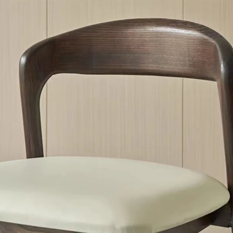 Высокие обеденные стулья в скандинавском стиле, Элегантный барный стул, Напольные стулья с акцентом в деревянном дизайне, Уличная мебель для балкона Sillas Para Comedor. Изображение 3