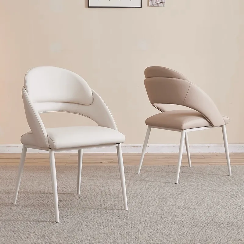 Скандинавские обеденные стулья на открытом воздухе, офисный дизайн, Эргономичные кухонные обеденные стулья, Современная мебель для дома Sillas Comedor SR50DC Изображение 3