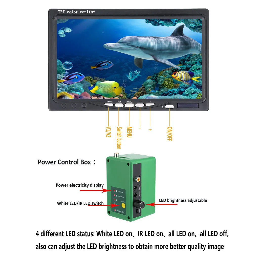MAOTEWANG Fish Finder AHD 1080P Камера Для Подводной Рыбалки 7 