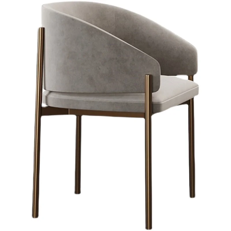 Дизайнерское кресло Nordic Individual, Современные Роскошные Мягкие стулья для столовой, Салонный стиль, Сменная кухонная мебель Silla CC50CY Изображение 4