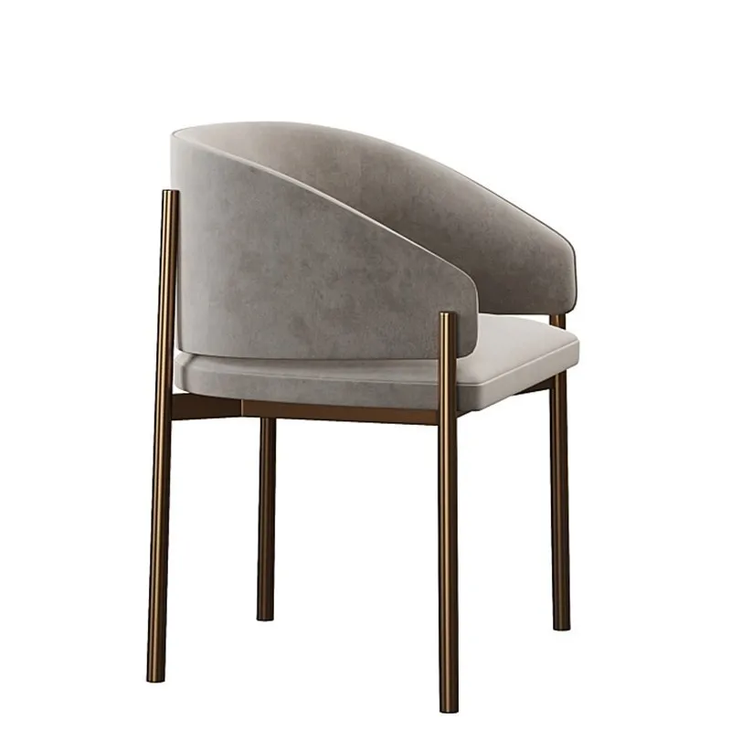 Дизайнерское кресло Nordic Individual, Современные Роскошные Мягкие стулья для столовой, Салонный стиль, Сменная кухонная мебель Silla CC50CY Изображение 5