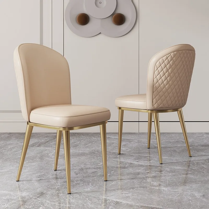 Дизайнерские акцентные кухонные стулья из скандинавской кожи, роскошные стулья для столовой, Современная мебель для гостиной Casa Arredo MQ50CY Изображение 1