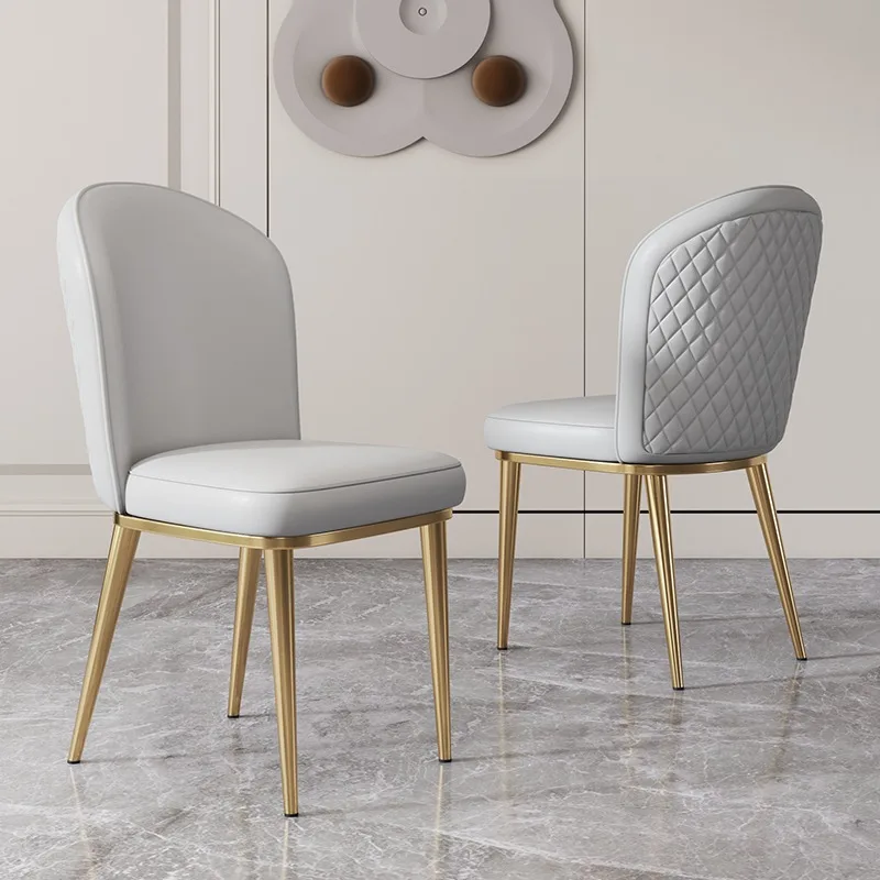 Дизайнерские акцентные кухонные стулья из скандинавской кожи, роскошные стулья для столовой, Современная мебель для гостиной Casa Arredo MQ50CY Изображение 2
