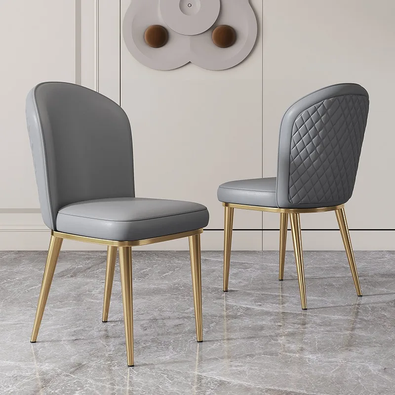Дизайнерские акцентные кухонные стулья из скандинавской кожи, роскошные стулья для столовой, Современная мебель для гостиной Casa Arredo MQ50CY Изображение 3