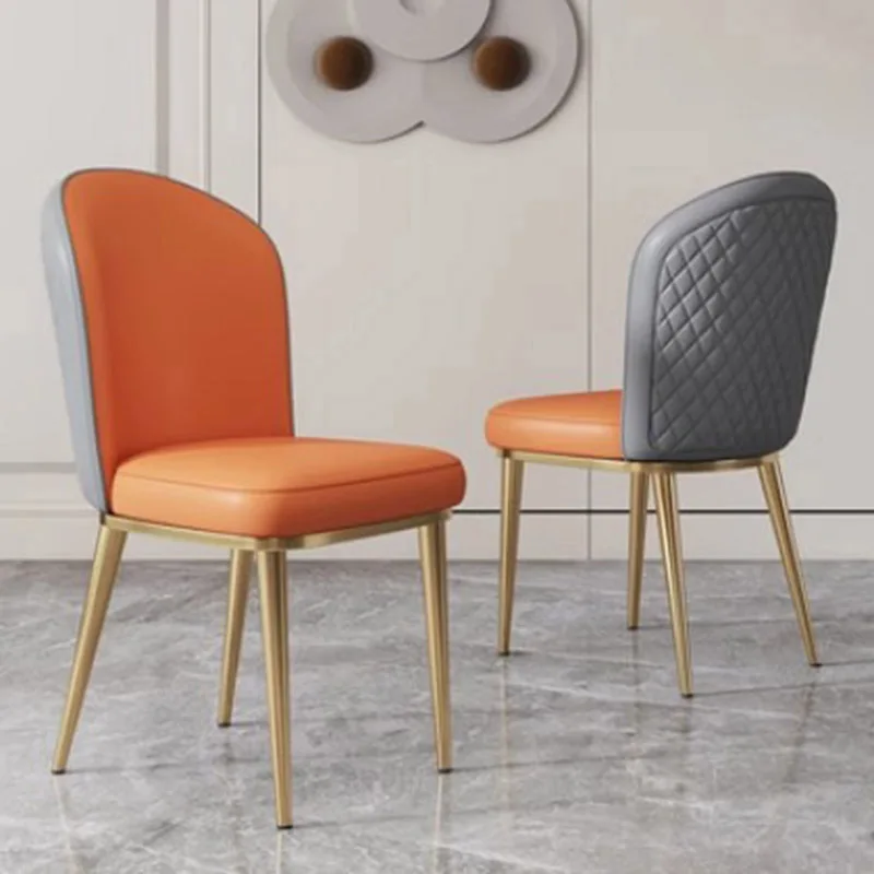 Дизайнерские акцентные кухонные стулья из скандинавской кожи, роскошные стулья для столовой, Современная мебель для гостиной Casa Arredo MQ50CY Изображение 4
