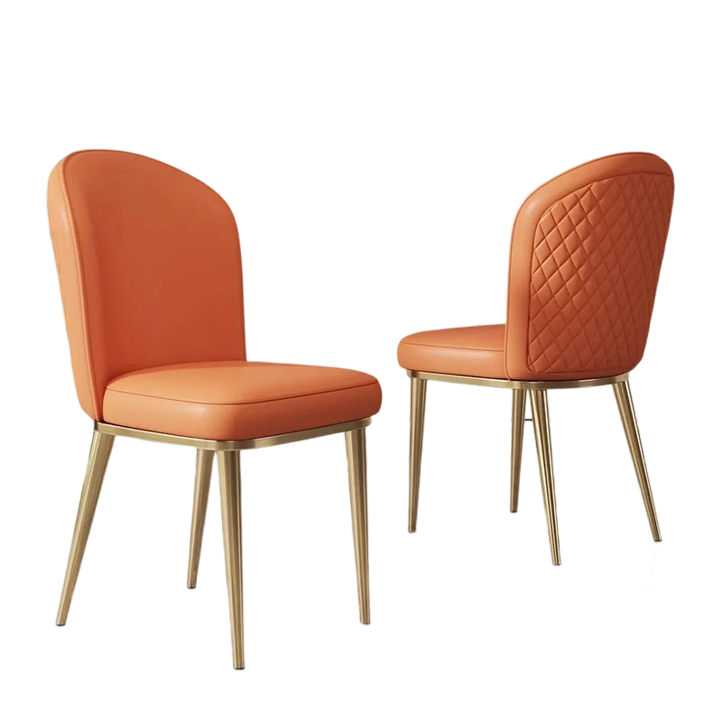 Дизайнерские акцентные кухонные стулья из скандинавской кожи, роскошные стулья для столовой, Современная мебель для гостиной Casa Arredo MQ50CY Изображение 5