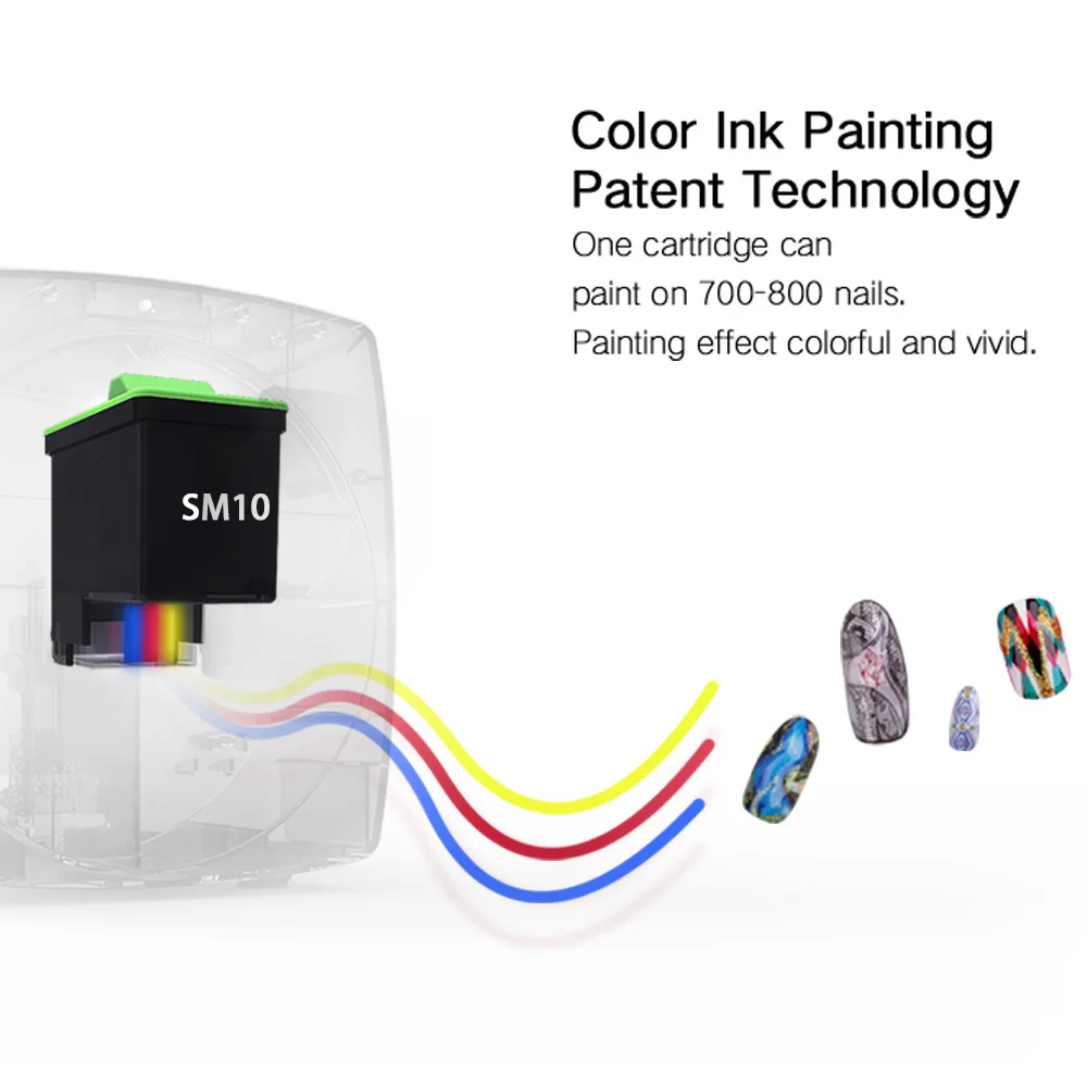 YYHC O'2NAILS Высококачественный интеллектуальный принтер для ногтей marble color F1 мобильная машина для покраски ногтей с подключением Wi-Fi Изображение 2