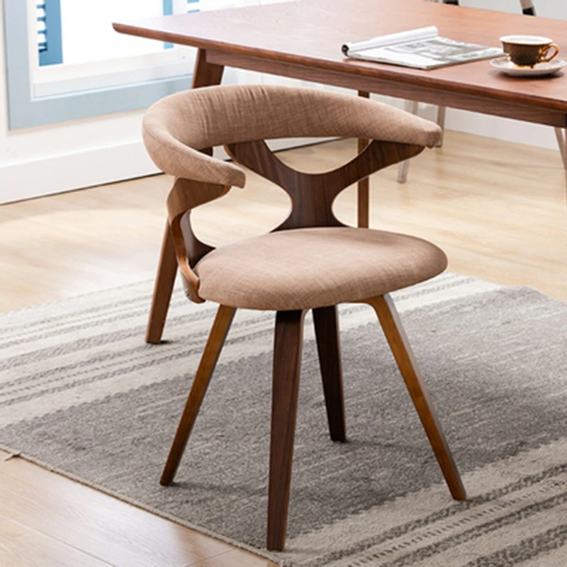бытовой обеденный стул accent Nordic wood, поворотный Офисный компьютерный стул, гостиничное кафе, мебель silla cocina для кухни HY Изображение 4
