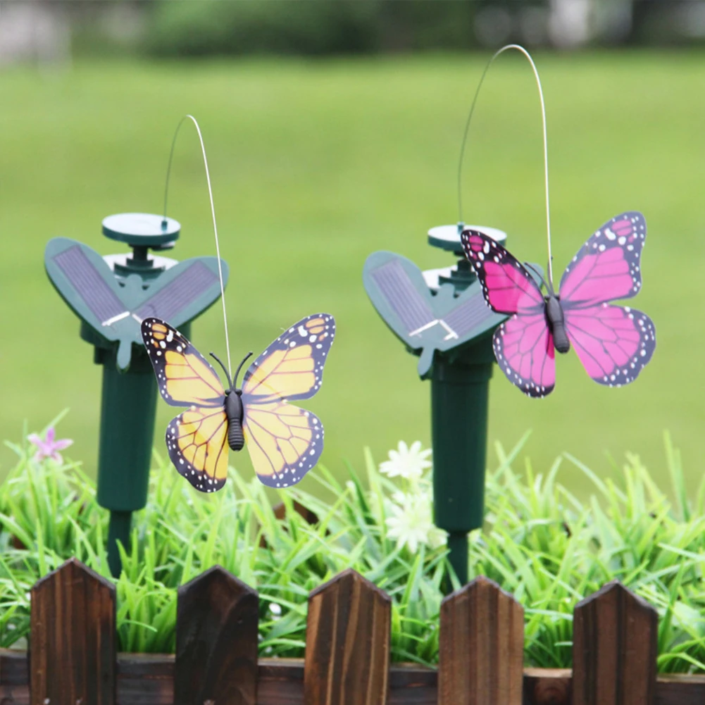 Солнечная Летающая Колибри Внутри и снаружи, автоматическая Летающая птица-бабочка, водонепроницаемая атмосфера творческого ремесла для двора сельскохозяйственных угодий. Изображение 0
