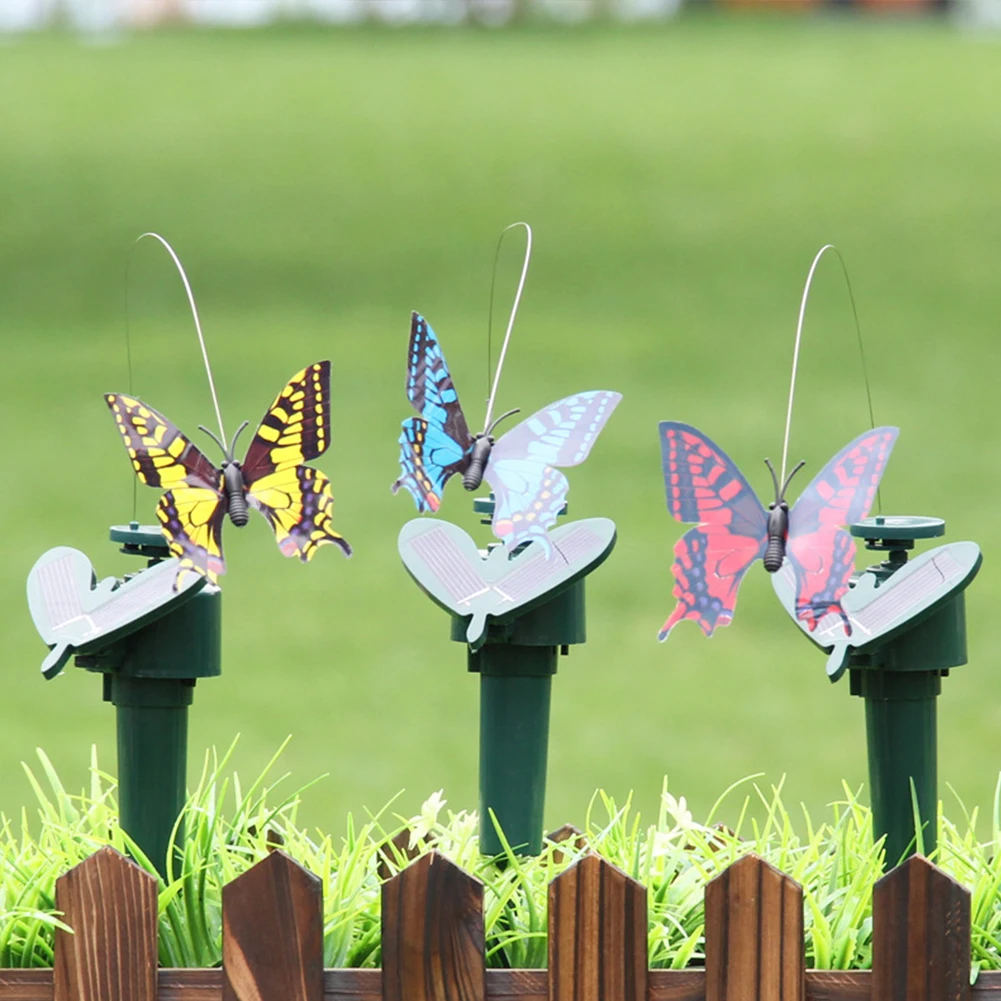 Солнечная Летающая Колибри Внутри и снаружи, автоматическая Летающая птица-бабочка, водонепроницаемая атмосфера творческого ремесла для двора сельскохозяйственных угодий. Изображение 2