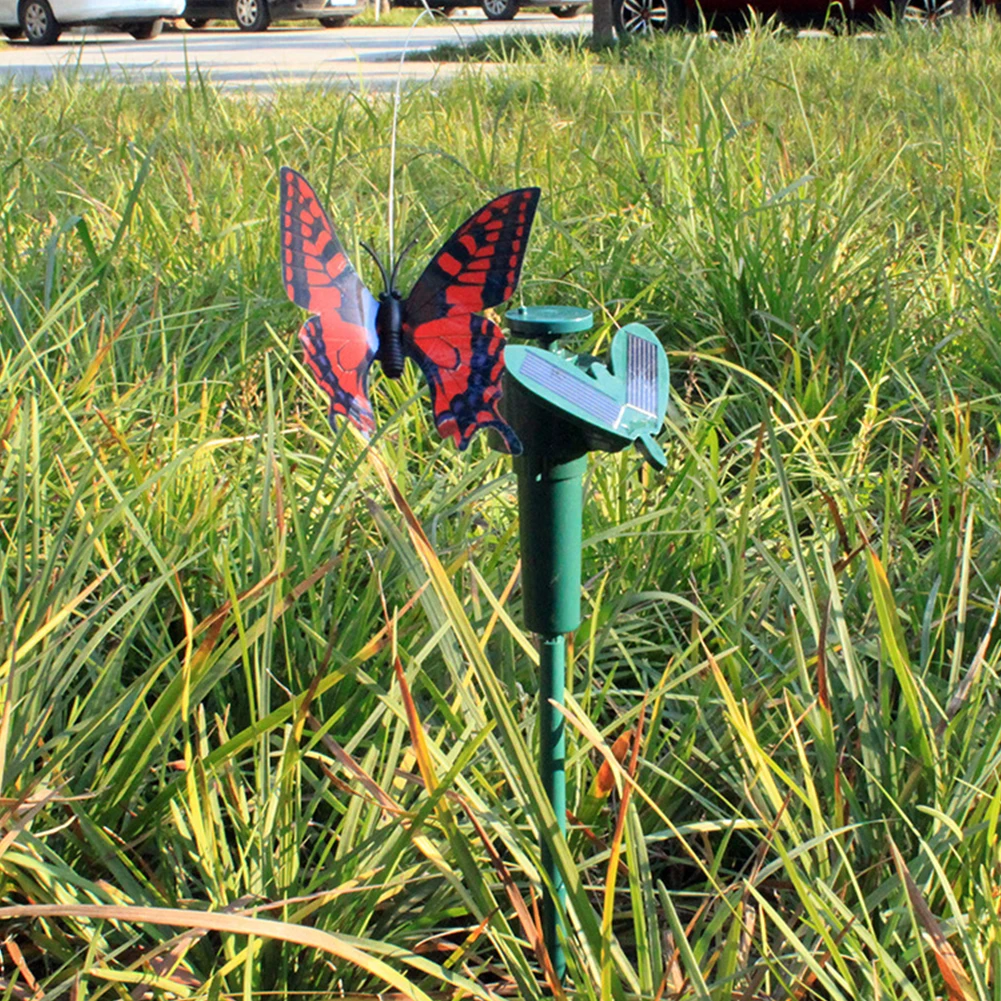 Солнечная Летающая Колибри Внутри и снаружи, автоматическая Летающая птица-бабочка, водонепроницаемая атмосфера творческого ремесла для двора сельскохозяйственных угодий. Изображение 5