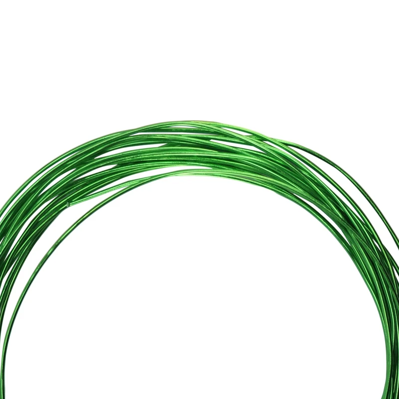 18 Рулонов проволоки для бонсай Из анодированного алюминия, обучающая проволока для Бонсай 3 размеров (1,0 мм, 1,5 мм, 2,0 мм), всего 147 футов (зеленый) Изображение 2