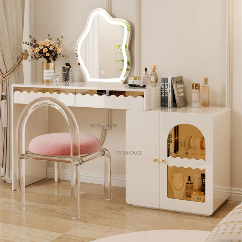 Комоды для дома в скандинавском стиле, сделанные вручную, Туалетный столик с зеркалом, светильник для спальни, предметы домашнего обихода Изображение 0
