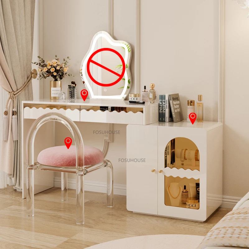 Комоды для дома в скандинавском стиле, сделанные вручную, Туалетный столик с зеркалом, светильник для спальни, предметы домашнего обихода Изображение 3