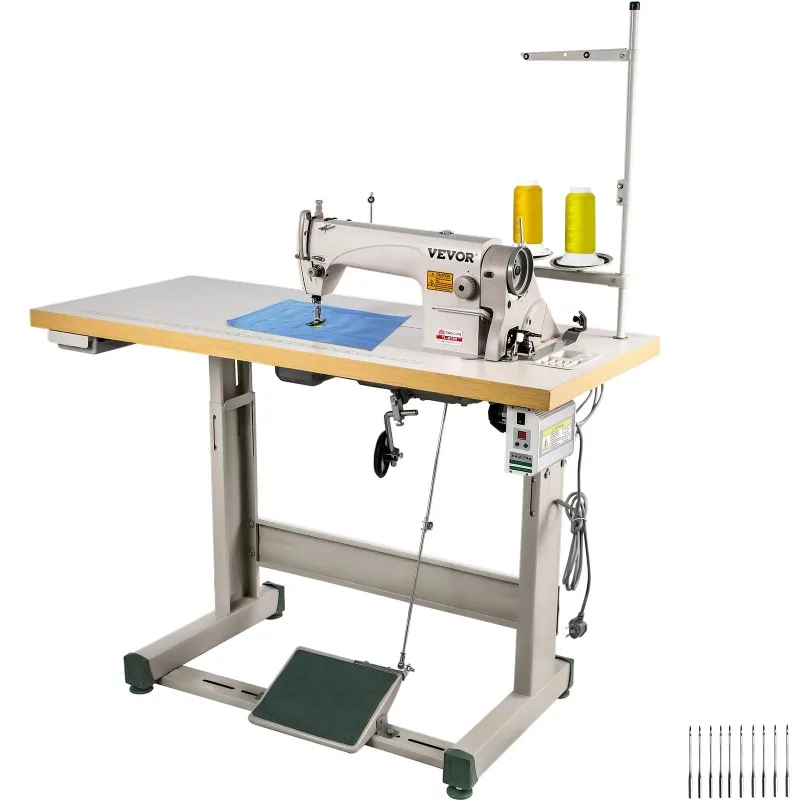Промышленная швейная машина VEVOR DDL8700 Слесарная швейная машина с серводвигателем + настольная подставка Швейная машина коммерческого класса Изображение 0