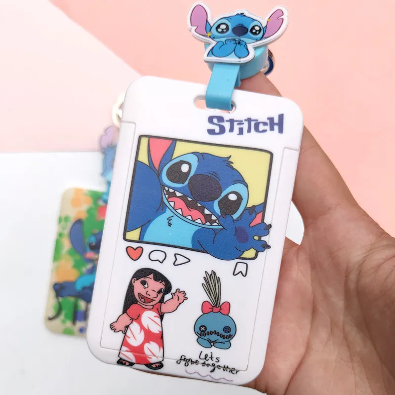 Disney Stitch Retractable Easy Pull Buckle Reel Card Case Для Удостоверения Личности Медсестры, Бизнес-Кредитной Карты, Держателя Бейджа, Офисной Идентификационной Карты, 1Yc41416 Изображение 3