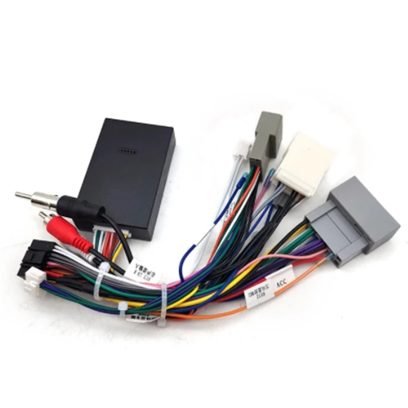 Автомобильный аудио-радио CD-плеер, 16-КОНТАКТНЫЙ адаптер кабеля питания Android с коробкой Canbus для Honda Civic CRV, жгут проводов для мультимедиа Изображение 3