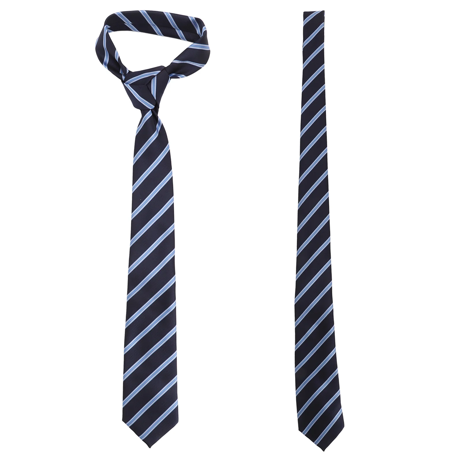 Мужские галстуки классического дизайна Синий узкий галстук на День Благодарения, на Юбилеи, на свадьбы Изображение 2