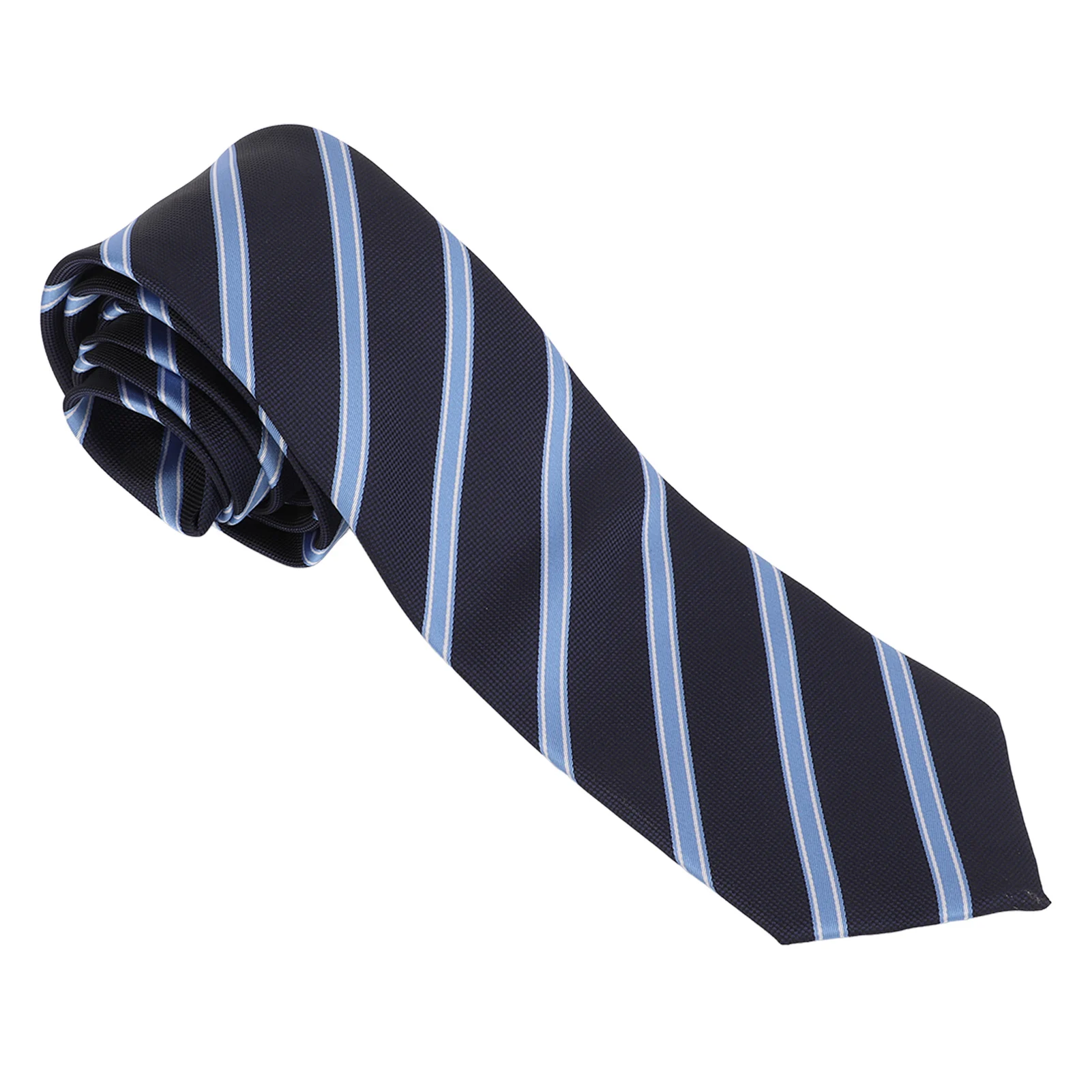Мужские галстуки классического дизайна Синий узкий галстук на День Благодарения, на Юбилеи, на свадьбы Изображение 3