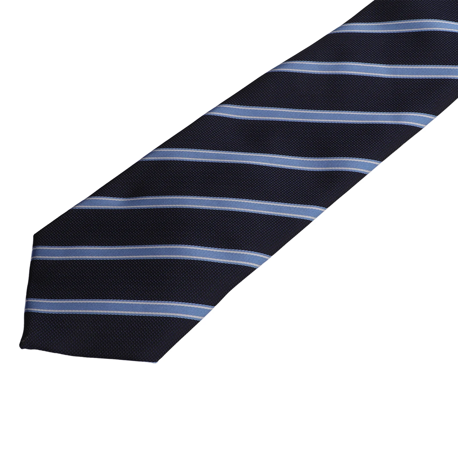 Мужские галстуки классического дизайна Синий узкий галстук на День Благодарения, на Юбилеи, на свадьбы Изображение 5