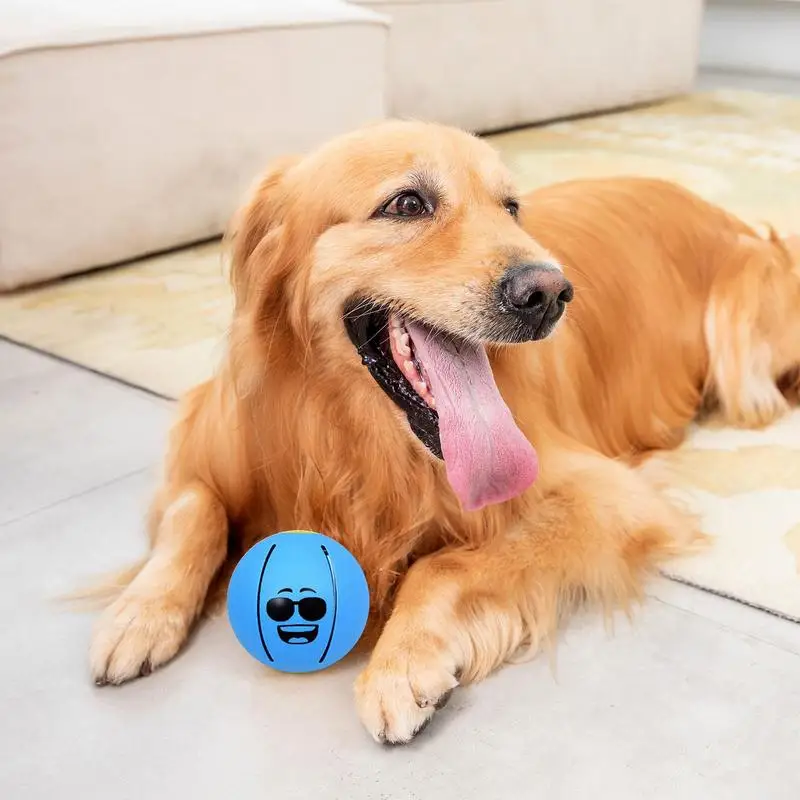 Интерактивный мяч для собак, устойчивый к укусам Игрушечный мяч для собак, Многофункциональные игрушки для домашних животных, легкие для внутреннего двора Изображение 4