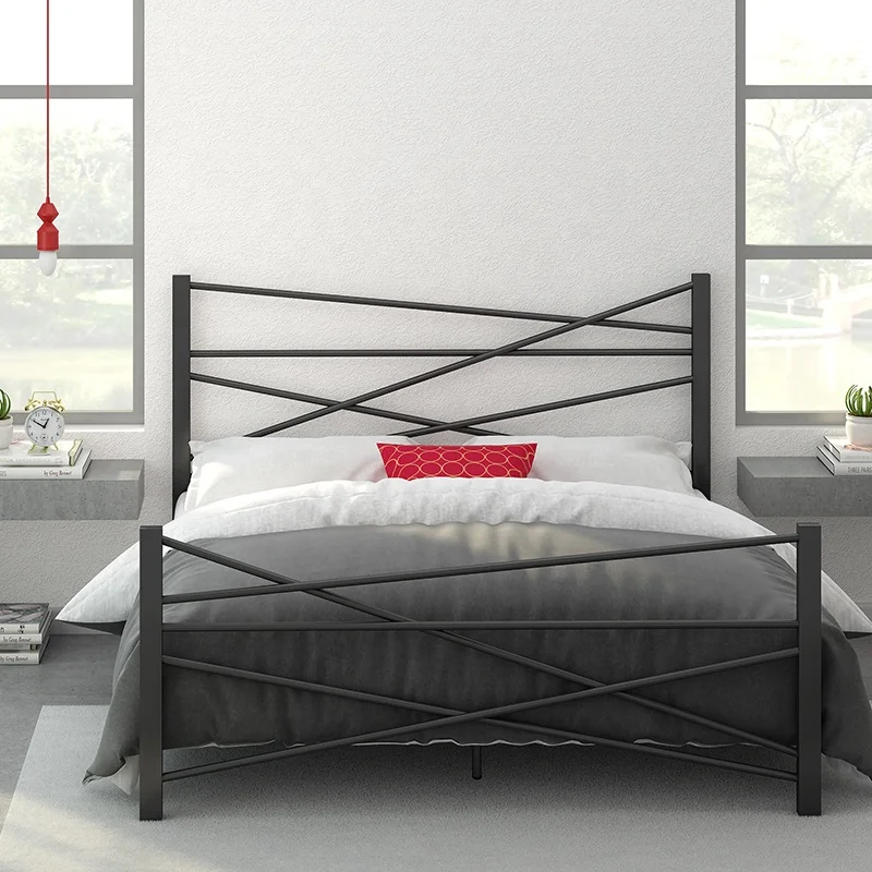 RTS Новейший дизайн Заводская поставка Привлекательная цена Мебель для спальни Металлические каркасы кроватей Бестселлер Изображение 1