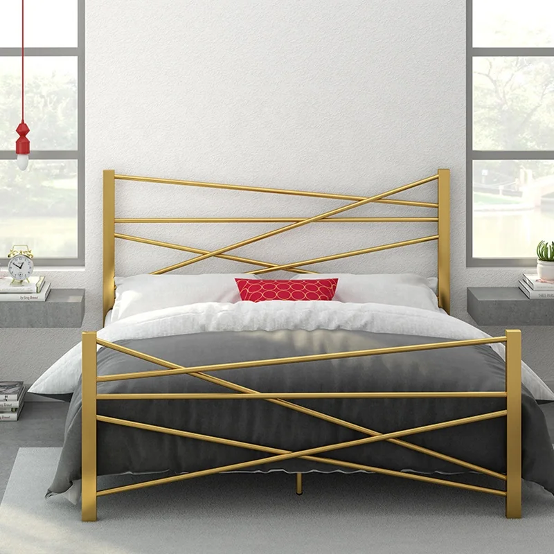 RTS Новейший дизайн Заводская поставка Привлекательная цена Мебель для спальни Металлические каркасы кроватей Бестселлер Изображение 2
