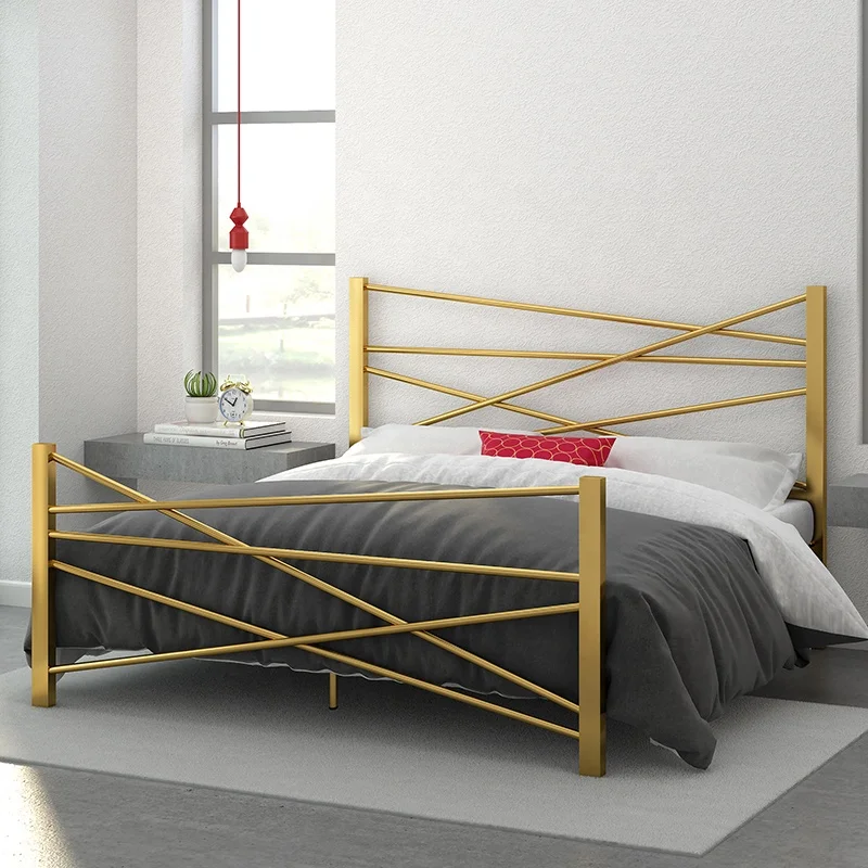 RTS Новейший дизайн Заводская поставка Привлекательная цена Мебель для спальни Металлические каркасы кроватей Бестселлер Изображение 3