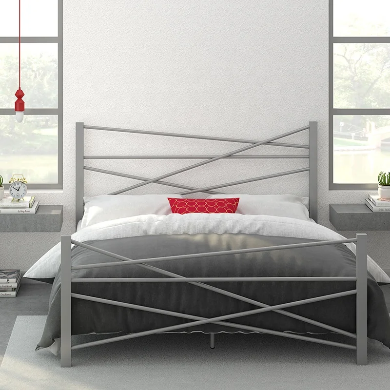 RTS Новейший дизайн Заводская поставка Привлекательная цена Мебель для спальни Металлические каркасы кроватей Бестселлер Изображение 4