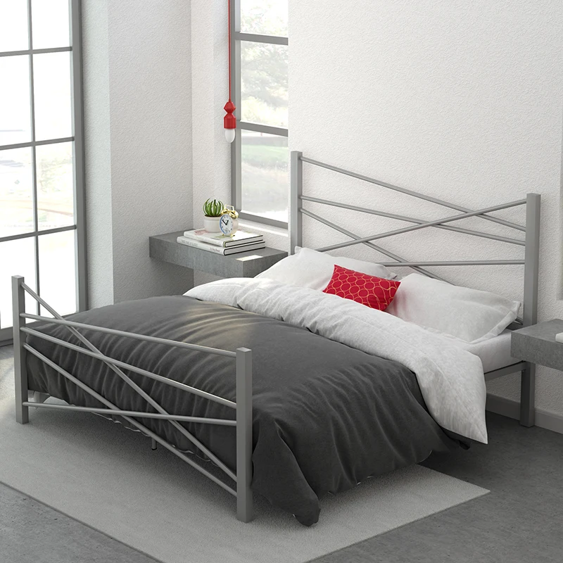 RTS Новейший дизайн Заводская поставка Привлекательная цена Мебель для спальни Металлические каркасы кроватей Бестселлер Изображение 5