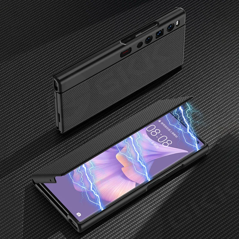 Жесткий чехол GKK из искусственной кожи с откидной крышкой для Huawei Mate XS 2, Все в комплекте, Антидетонационная Магнитная Откидная крышка Для Huawei Mate XS 2 Case Изображение 2